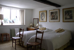 First floor twin bedroom