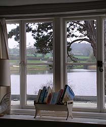 View across the Pond from the first floor rooms
